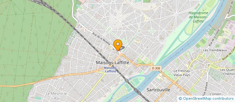 localisation de l'entreprise MONSIEUR GARY EDELINE  MAISONS-LAFFITTE