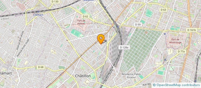 localisation de l'entreprise MONSIEUR GARY GABRIEL-CALIXTE  CHATILLON