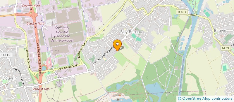 localisation de l'entreprise MONSIEUR GARY GELDHOF  BILLY-BERCLAU