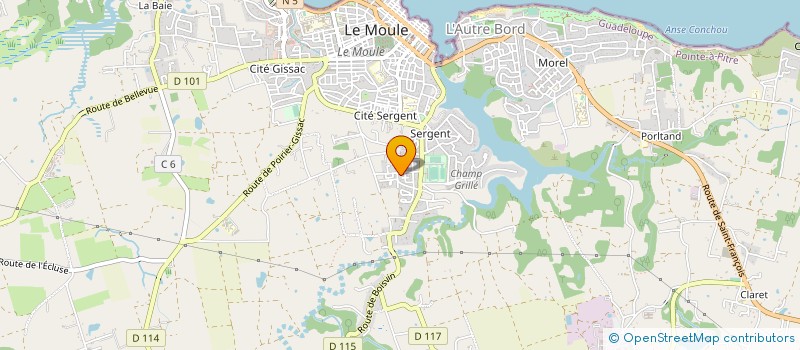 localisation de l'entreprise MONSIEUR GARY GUILLAUME  LE MOULE