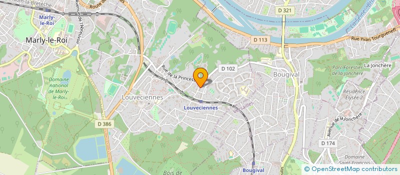 localisation de l'entreprise MONSIEUR GARY LYNN KARP  LOUVECIENNES