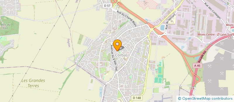 localisation de l'entreprise MONSIEUR GARY MOLLIER à CORBAS