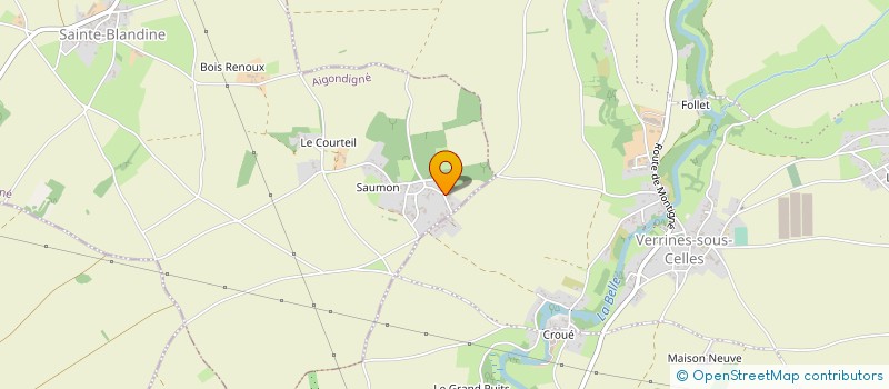 localisation de l'entreprise MONSIEUR GARY ORIEUX  CELLES-SUR-BELLE