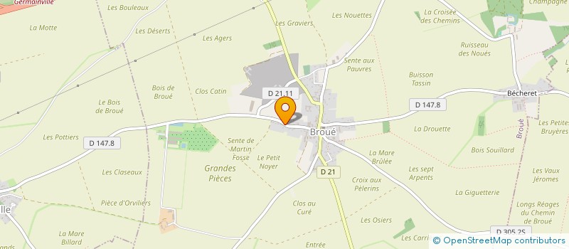 localisation de l'entreprise MONSIEUR GARY PETIT à BROUE
