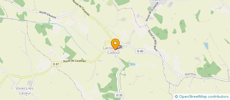 localisation de l'entreprise MONSIEUR GARY SANCHEZ  LACOUGOTTE-CADOUL