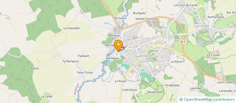 localisation de l'entreprise MONSIEUR GARY SCOTT  GUEMENE-SUR-SCORFF