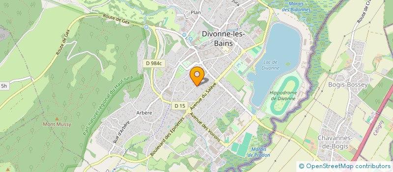 localisation de l'entreprise MONSIEUR GARY TEXIER  DIVONNE-LES-BAINS