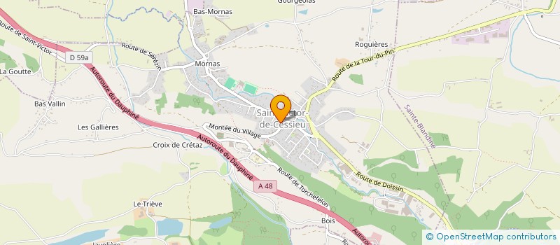 localisation de l'entreprise MONSIEUR GAS CHARLIE  SAINT-VICTOR-DE-CESSIEU