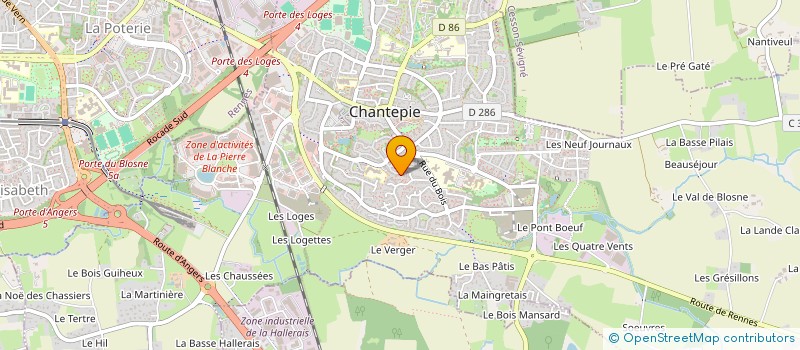 localisation de l'entreprise MONSIEUR GASPARD AUBREE  CHANTEPIE