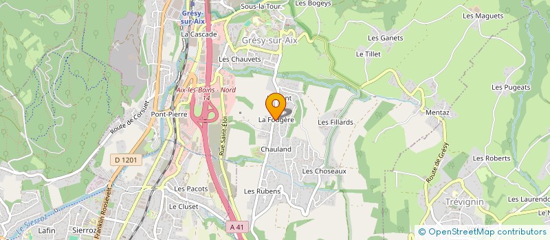 localisation de l'entreprise MONSIEUR GASPARD BONNEFOY  GRESY-SUR-AIX