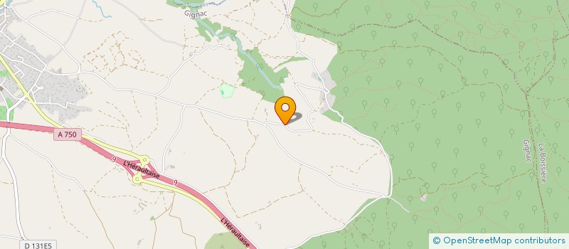 localisation de l'entreprise MONSIEUR GASPARD CHAPERON  GIGNAC