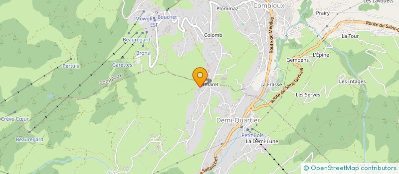 localisation de l'entreprise MONSIEUR GASPARD CHATELLARD  DEMI-QUARTIER