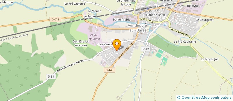 localisation de l'entreprise MONSIEUR GASPARD DA COSTA  VENDEUVRE-SUR-BARSE