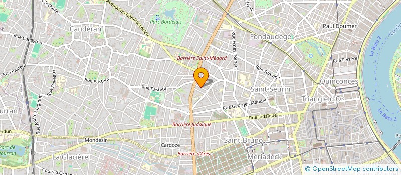 localisation de l'entreprise MONSIEUR GASPARD DE LA LANDE DE CALAN  BORDEAUX