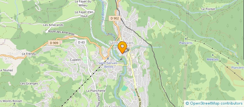 localisation de l'entreprise MONSIEUR GASPARD DELOBEL  SAINT-GERVAIS-LES-BAINS