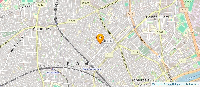 localisation de l'entreprise MONSIEUR GASPARD DESCORPS à BOIS COLOMBES