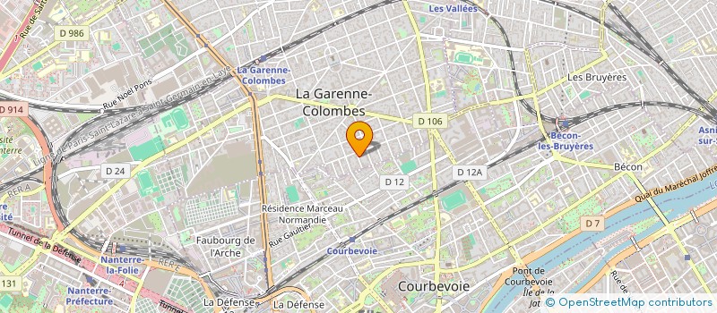 localisation de l'entreprise MONSIEUR GASPARD EMPEREUR BISSONNET à LA GARENNE-COLOMBES