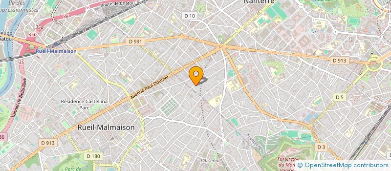 localisation de l'entreprise MONSIEUR GASPARD GILLES DEPERRIERE DE VILLARET  NANTERRE