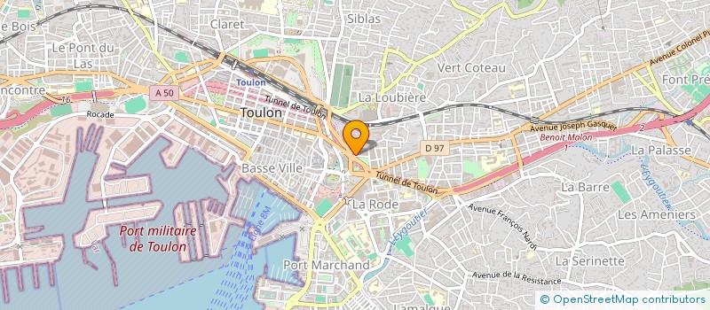 localisation de l'entreprise MONSIEUR GASPARD LANTELME  TOULON