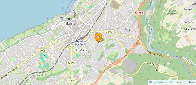 localisation de l'entreprise MONSIEUR GASPARD MAGNIER  THONON-LES-BAINS