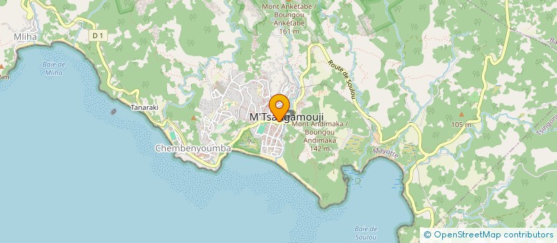 localisation de l'entreprise MONSIEUR GASPARD NIYIBIZI à M'TSANGAMOUJI