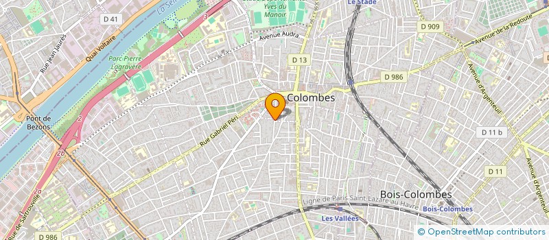 localisation de l'entreprise MONSIEUR GASPARD PETELET à COLOMBES