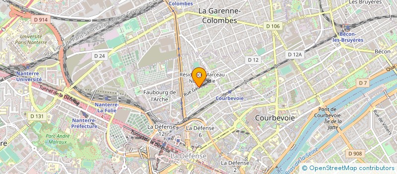 localisation de l'entreprise MONSIEUR GASPARD RATEAUX à COURBEVOIE