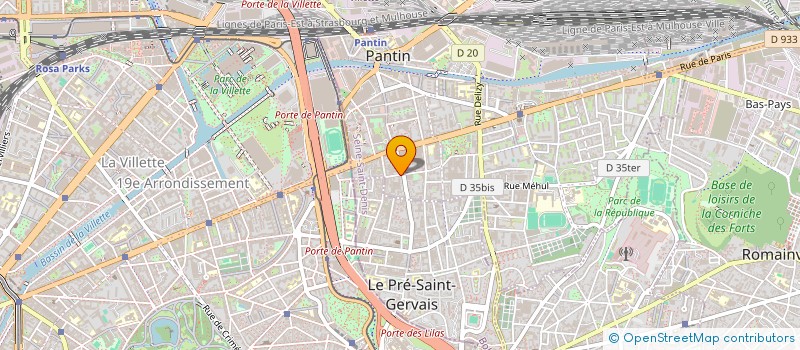 localisation de l'entreprise MONSIEUR GASPARD RENAULT  PANTIN