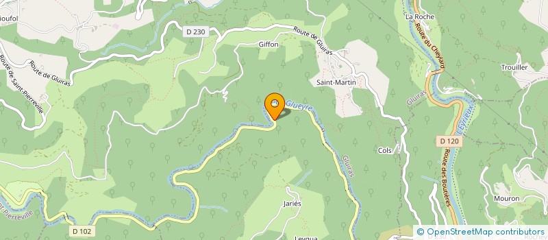 localisation de l'entreprise MONSIEUR GASPARD RIBAGNAC  SAINT-SAUVEUR-DE-MONTAGUT