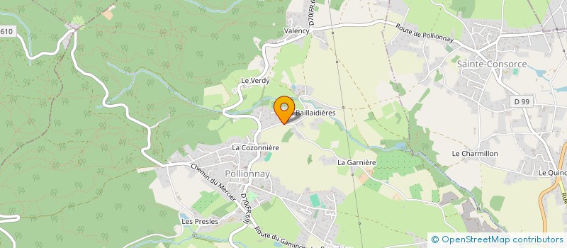 localisation de l'entreprise MONSIEUR GASPARD ROSSIGNOL à POLLIONNAY