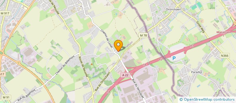 localisation de l'entreprise MONSIEUR GASPARD VERCRUYSSE  HALLUIN