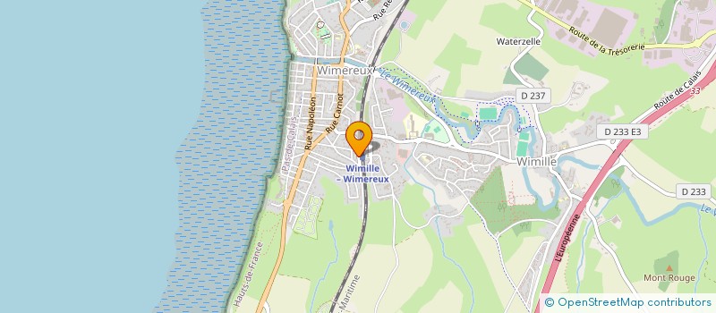 localisation de l'entreprise MONSIEUR GASTON ANQUEZ  WIMEREUX