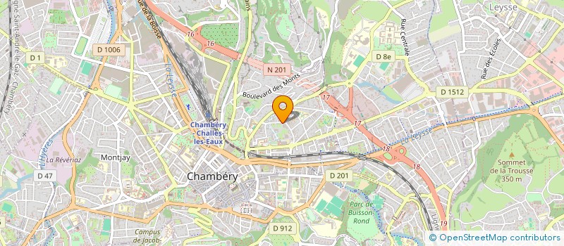 localisation de l'entreprise MONSIEUR GASTON BARBOUSSAT à CHAMBERY