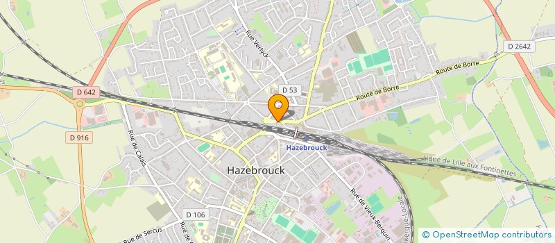 localisation de l'entreprise MONSIEUR GASTON BATEMAN  HAZEBROUCK