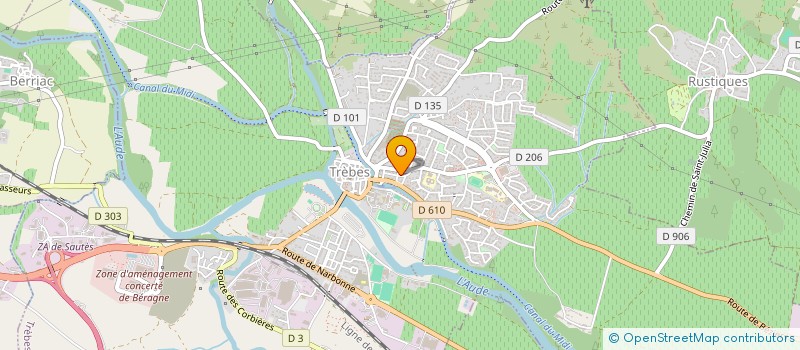 localisation de l'entreprise MONSIEUR GASTON BEGGIORA  TREBES