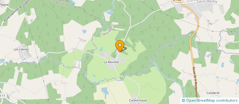 localisation de l'entreprise MONSIEUR GASTON BERTIN  SAINT-BARTHELEMY-DE-BELLEGARDE