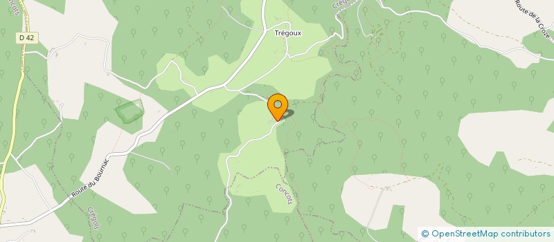 localisation de l'entreprise MONSIEUR GASTON BONNAC  CREGOLS