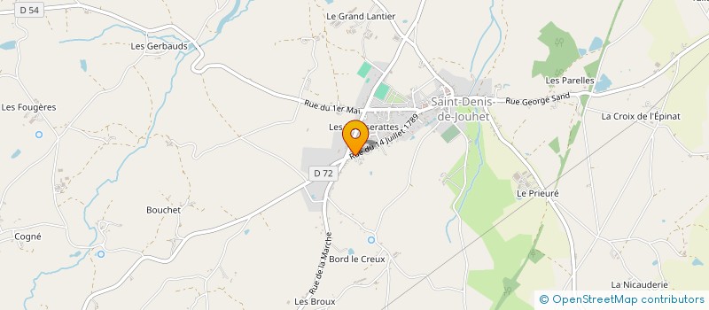 localisation de l'entreprise MONSIEUR GASTON BRAGOULET à SAINT-DENIS-DE-JOUHET