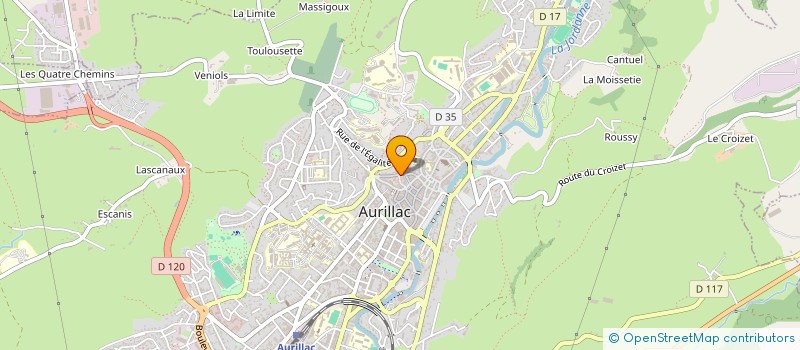 localisation de l'entreprise MONSIEUR GASTON CALIMAR à AURILLAC
