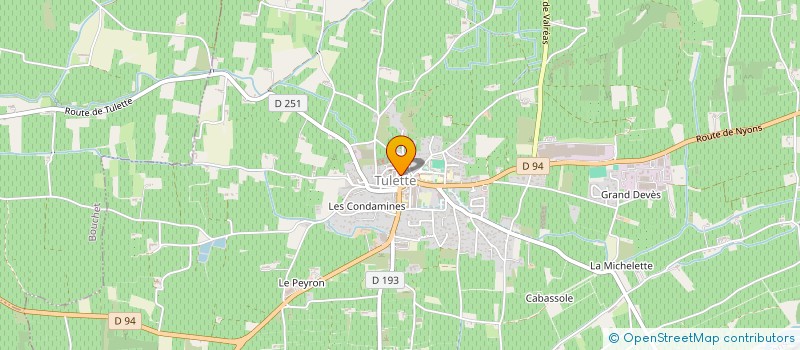 localisation de l'entreprise MONSIEUR GASTON CHAVE  TULETTE