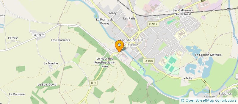 localisation de l'entreprise MONSIEUR GASTON COTTENCEAU  MONTOIRE-SUR-LE-LOIR