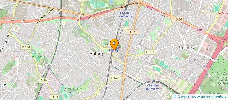localisation de l'entreprise MONSIEUR GASTON COUTANT à ANTONY