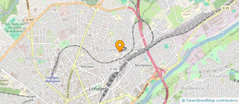 localisation de l'entreprise MONSIEUR GASTON DECRESSIN-DROUET à LIMOGES