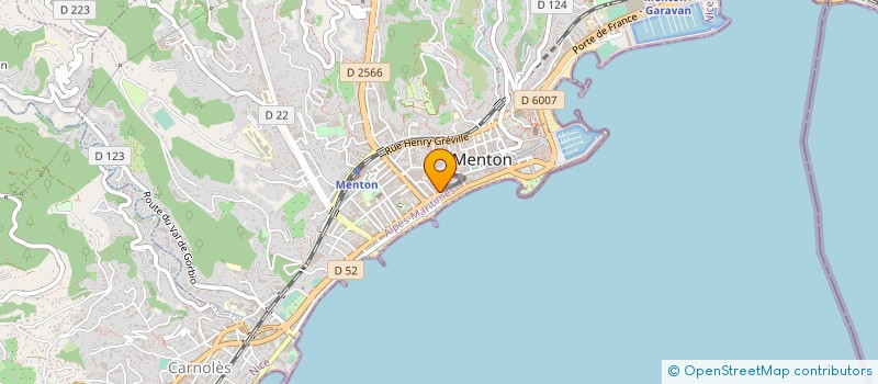 localisation de l'entreprise MONSIEUR GASTON DELAITRE à MENTON