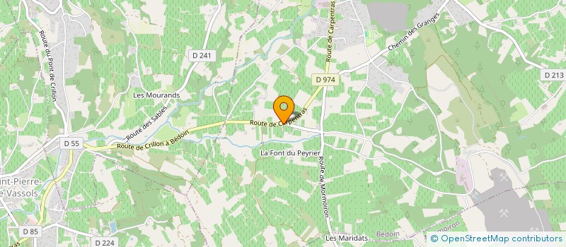 localisation de l'entreprise MONSIEUR GASTON DESBARRES  BEDOIN