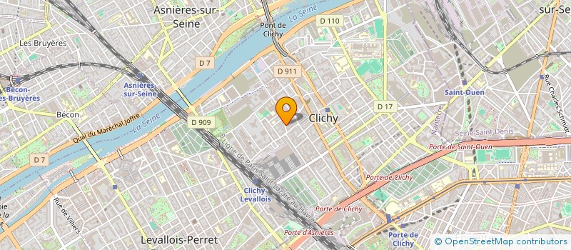 localisation de l'entreprise MONSIEUR GASTON DESPLACES à CLICHY