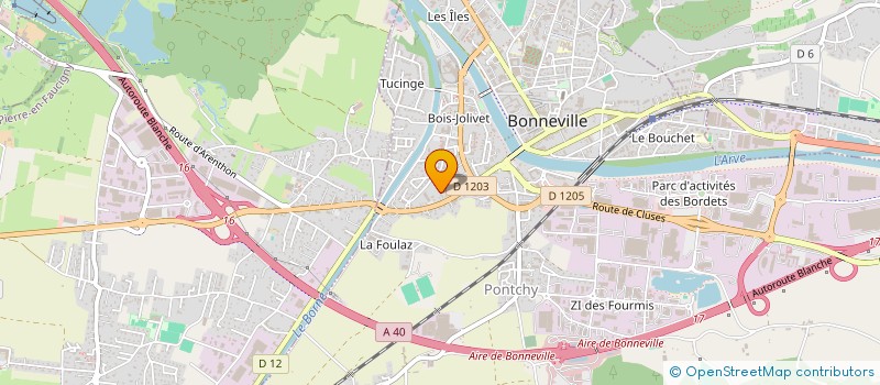 localisation de l'entreprise MONSIEUR GASTON DESPLANDS  BONNEVILLE