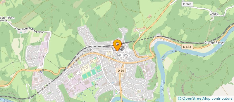 localisation de l'entreprise MONSIEUR GASTON DUBOIS  BAUME-LES-DAMES