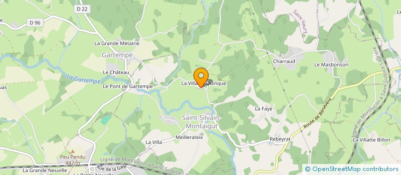 localisation de l'entreprise MONSIEUR GASTON DUMAS à SAINT-SILVAIN-MONTAIGUT