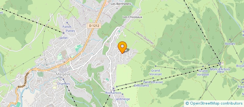 localisation de l'entreprise MONSIEUR GASTON EVRARD  MEGEVE